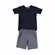 CONJUNTO CAMISETA BÁSICO COM BERMUDA MOLETOM MESCLA PRECOCE MCO3988