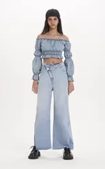 CALÇA COM BOTÃO ASSIMÉTRICO DIMY CAL83386