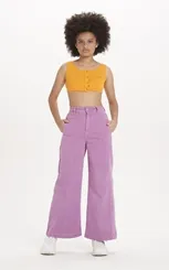 CALÇA WIDE LEG BOLSO FACA DIMY CAL83393
