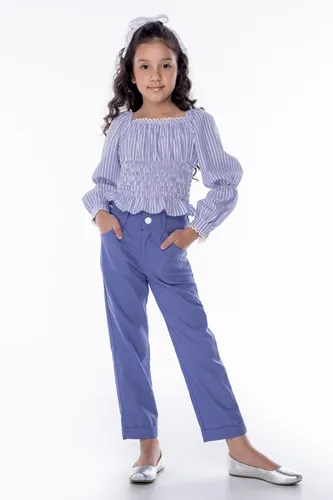 CONJUNTO BLUSA EM LASTEX COM CALÇA ALFAIATARIA LULUZINHA 040534123
