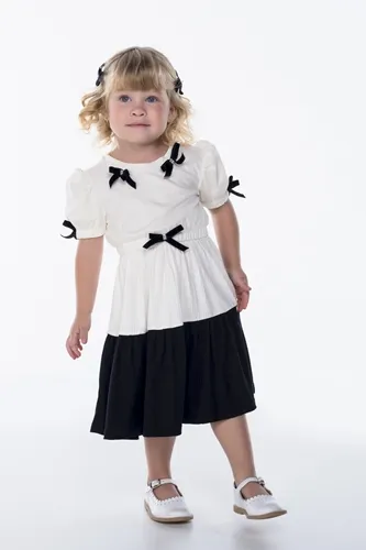 VESTIDO APLICAÇÃO LAÇOS COM BARRA PRETO LULUZINHA 890598123