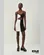 VESTIDO CANELADO PRETO COM BRANCO  DETALHE FIVELA PRATA COLCCI 0445301088