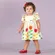 VESTIDO BABADO ESTAMPA TULIPAS PRECOCE BVT4020
