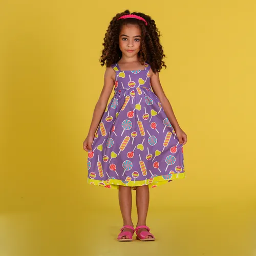 VESTIDO COM AMARRAÇÃO PIRULITO PRECOCE M2VT4110