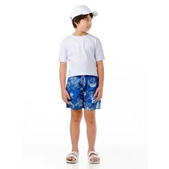 CONJUNTO CAMISETA ESTAMPADA COM BERMUDA ESPORTIVA OLIVER 050804324