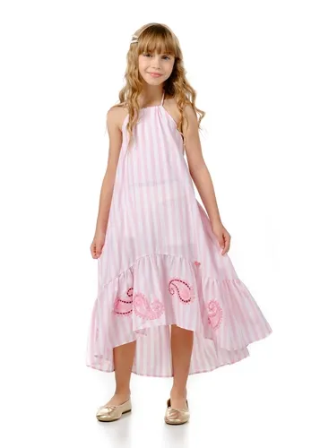 VESTIDO LISTRADO COM BABADO LULUZINHA 090636324