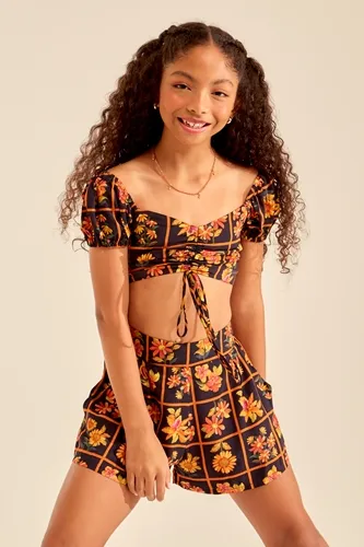 CROPPED AMARRAÇÃO ESTAMPA FLORES YOBOH! 04013917