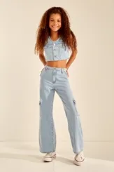 CALÇA WIDE LEG CARGO YOBOH! 04013929