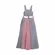 VESTIDO DETALHE EM LISTRAS PRECOCE LVT4161