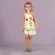 CONJUNTO BATA E SHORT ESTAMPA BARRADO FLORES PRECOCE MCJ4046