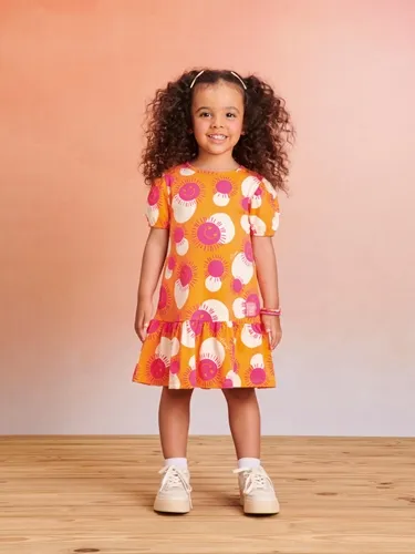 VESTIDO MANGA BUFANTE MOMI J5295