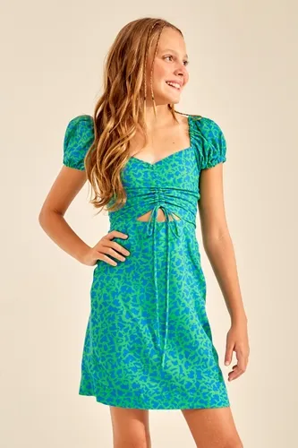VESTIDO MANGUINHA ESTAMPA COLOR YOBOH! 04013912