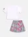 CONJUNTO BLUSA H4699 E SAIA H4687 ESTAMPA PEQUENA SEREIA MOMI H4708