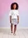CONJUNTO BLUSA H4699 E SAIA H4687 ESTAMPA PEQUENA SEREIA MOMI H4708