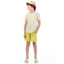 CONJUNTO CAMISETA ESTAMPADA E BERMUDA OLIVER 050761324
