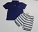 CONJUNTO BLUSA POLO E BERMUDA LISTRADA OLIVER 050823324