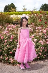 VESTIDO CONCEITO FRU-FRU ALÇA PÉROLAS PITUCHINHUS 26137
