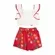 CONJUNTO BLUSA CROPPED MANGA JABOUR E SHORT PRECOCE LCJ4148