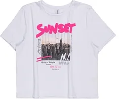 T-SHIRT PINK SUNSET BRANCO