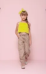 CALÇA JOGGING TRICOLINE BOLSOS CARGO PITUCHINHUS 26195