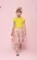 SAIA SHORT ALGODÃO EST FLORAL LIME CRISTAL PITUCHINHUS 26188
