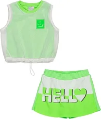 CONJUNTO REGATA E SHORT  VERDE