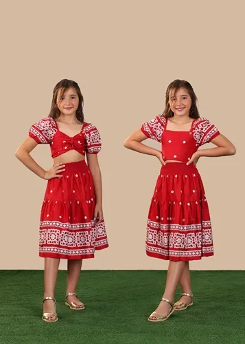 CONJUNTO TOP COM LAÇO PRECOCE LCJ4347
