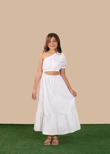 VESTIDO ASSIMETRICO UM OMBRO SÓ PRECOCE LVT4343