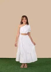 VESTIDO ASSIMETRICO UM OMBRO SÓ PRECOCE LVT4343