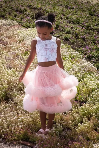 BLUSA CROPPED TRICOLINE BALLET ALÇAS CRISTAL PITUCHINHUS 26378