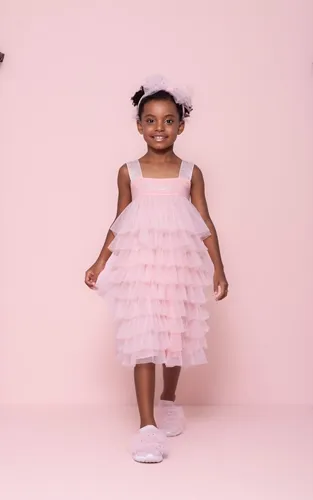 VESTIDO CONCEITO CASCATA TULE PITUCHINHUS 26133