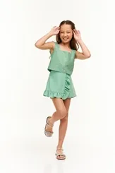 CONJUNTO BLUSA E SHORT SAIA LULUZINHA 040840424