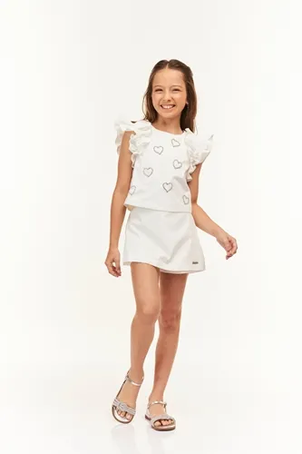 CONJUNTO BLUSA E SHORT SAIA LULUZINHA 040845424