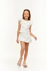 CONJUNTO BLUSA E SHORT SAIA LULUZINHA 040845424