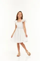 VESTIDO RODADO COM CINTO LULUZINHA 090860424