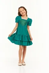 VESTIDO COM STRASS CORAÇÃO LULUZINHA 090865424