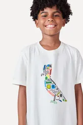 CAMISETA MANGA CURTA MINI ESTAMPA PICA PAU RESERVA 0083446