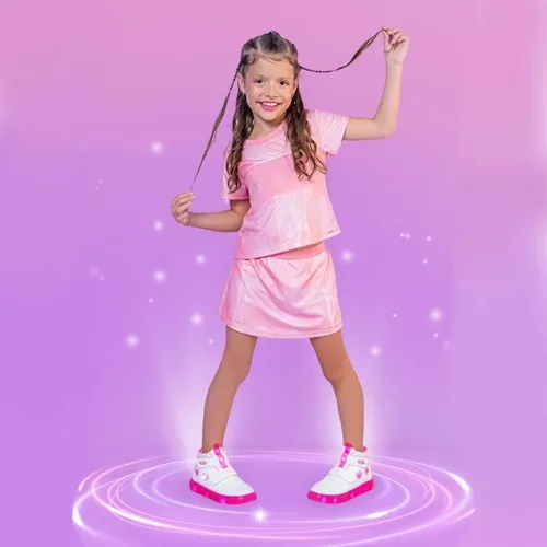 TÊNIS DE LED CANO MÉDIO SNEAKER LUZ PAMPILI 483001