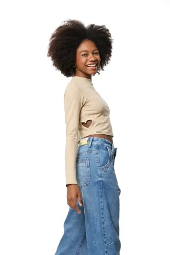 BLUSA CROPPED VISCOLYCRA ABERTURA LATERAL POAH NOAH 51704