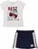 CONJUNTO BLUSA C/ SAIA AZUL