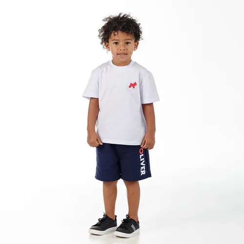 CONJUNTO CAMISA E SHORT MOLETOM AZUL OLIVER 050875124