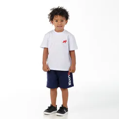 CONJUNTO CAMISA E SHORT MOLETOM AZUL OLIVER 050875124