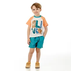 CONJUNTO CAMISETA E SHORT TACTEL OLIVER 050929124