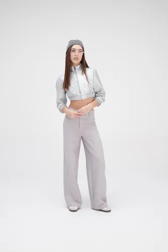 JAQUETA CROPPED METALIZADA JAQ83912