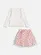 CONJUNTO BLUSA MANGA LONGA COM SAIA TULE ROSA MOMI J5774