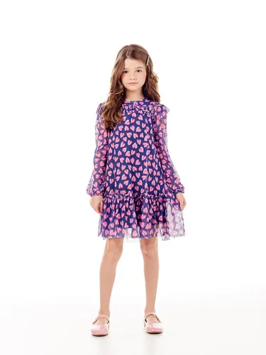 VESTIDO TULE ESTAMPADO LULUZINHA 090759124