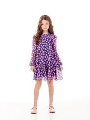 VESTIDO TULE ESTAMPADO LULUZINHA 090759124