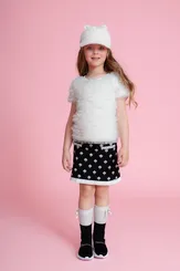 BLUSA RIB BABADINHOS TULE CRISTAIS PITUCHINHUS 27053