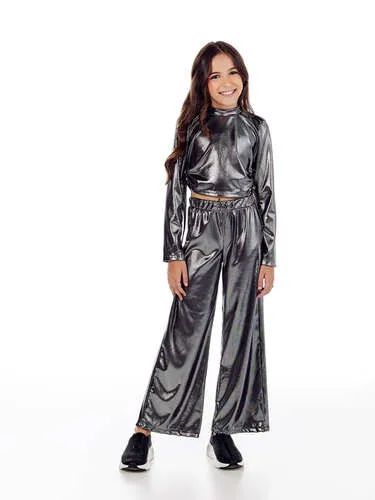 CONJUNTO BLUSA AJUSTAVÉL E CALÇA WIDE LEG MYLU 041707124