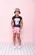 SHORT MOLETOM PATCHES ROSA